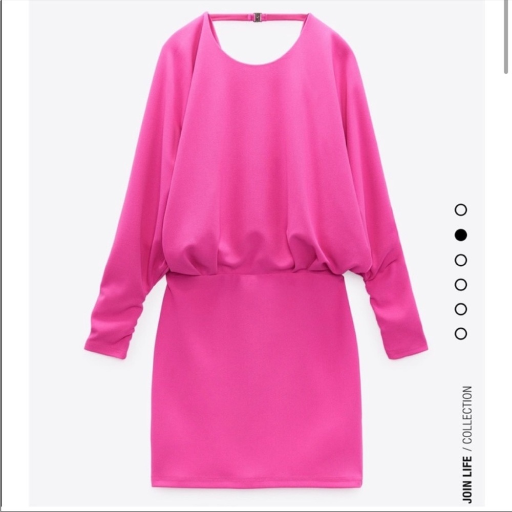 💖DRAPED DRESS💖- FUCHSIA